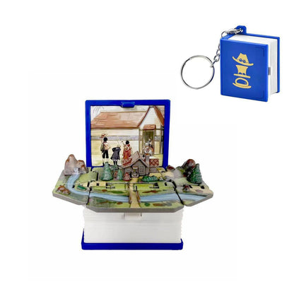 LuffyAce/Sabo Three brothers 3D folding pop-up book key chain