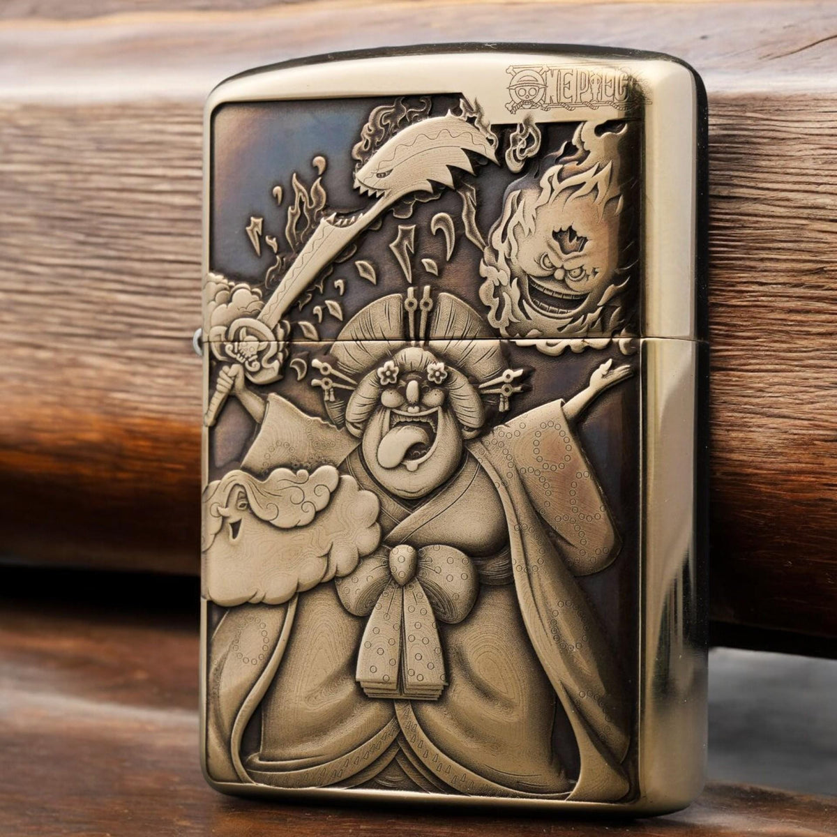 One Piece 3D Engraved Brass Lighters Collection - Custom Anime Gifts for Collectors