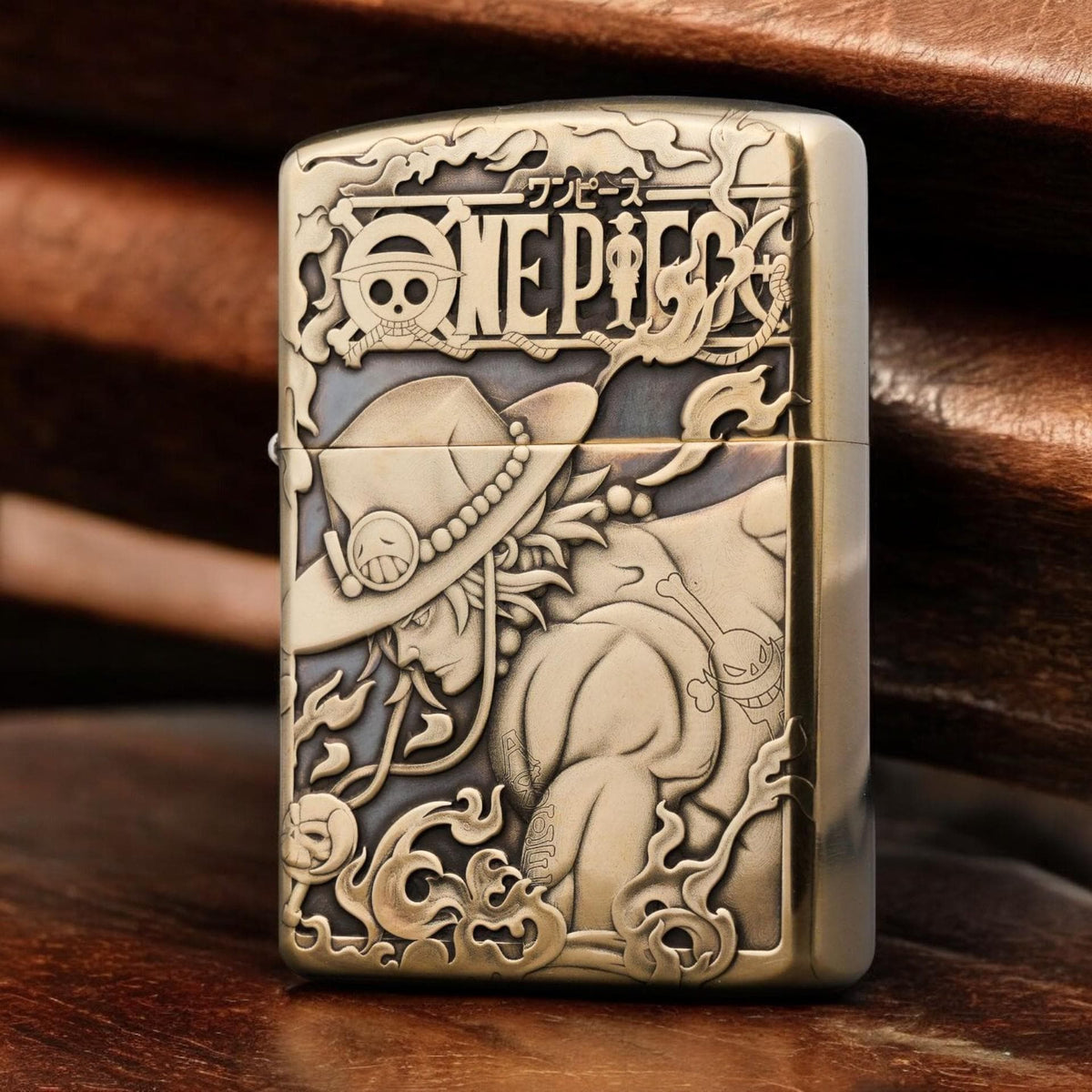 One Piece 3D Engraved Brass Lighters Collection - Custom Anime Gifts for Collectors